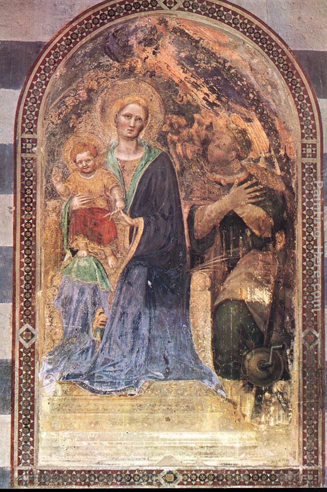 Madonna with the Child painting - Gentile da Fabriano Madonna with the Child art painting